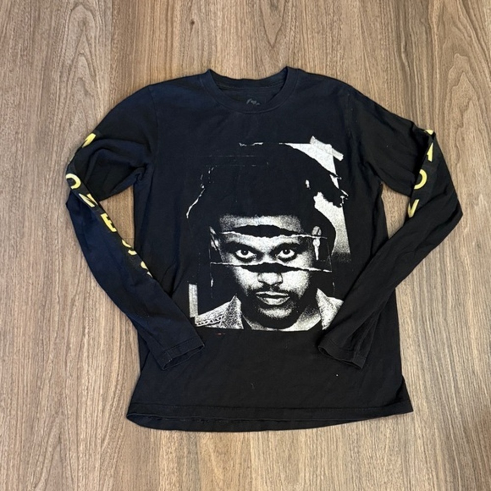 The Weeknd, the madness tour 2015 Black Graphic Long Sleeve Shirt